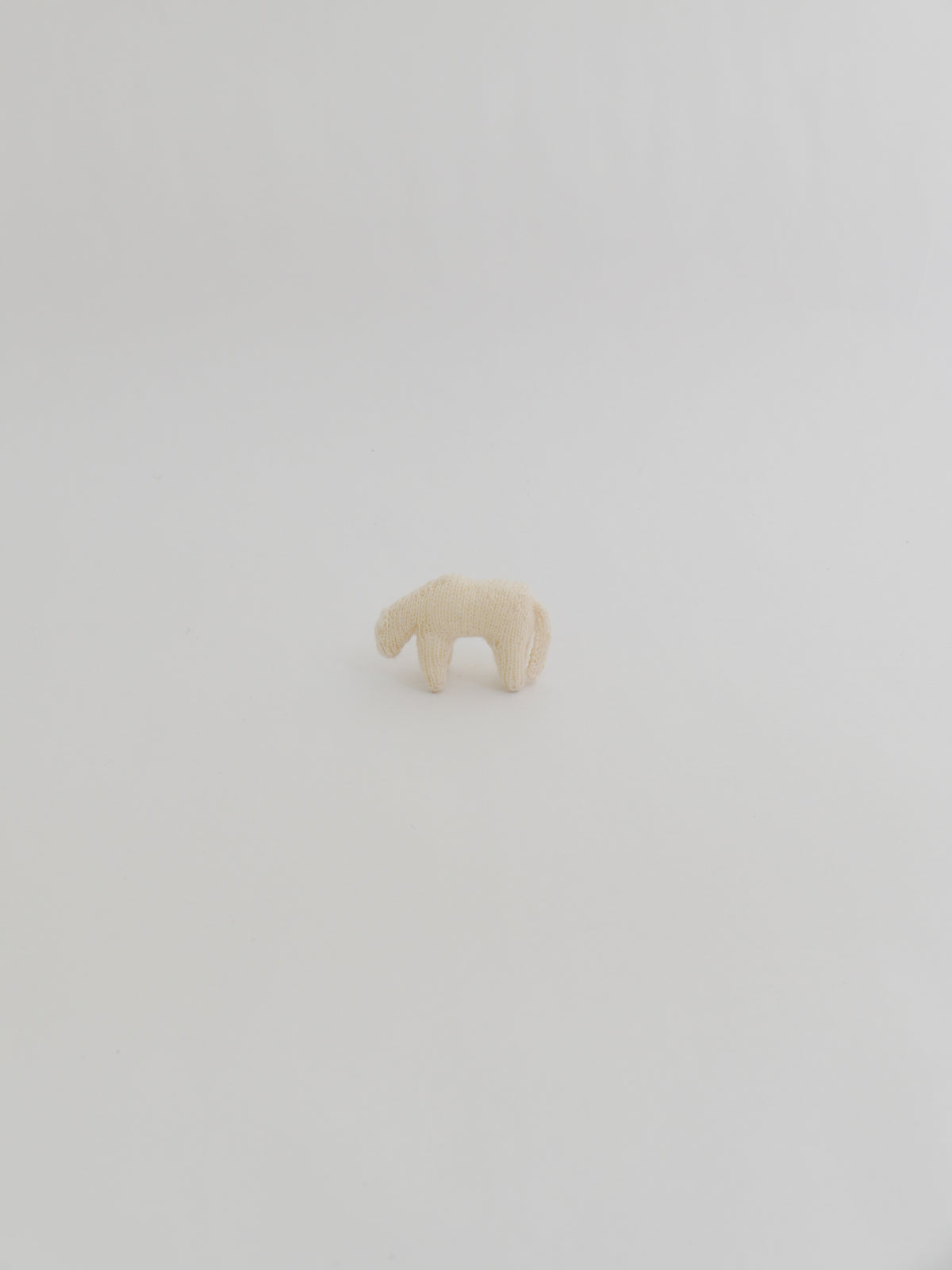 小さな草を食む馬